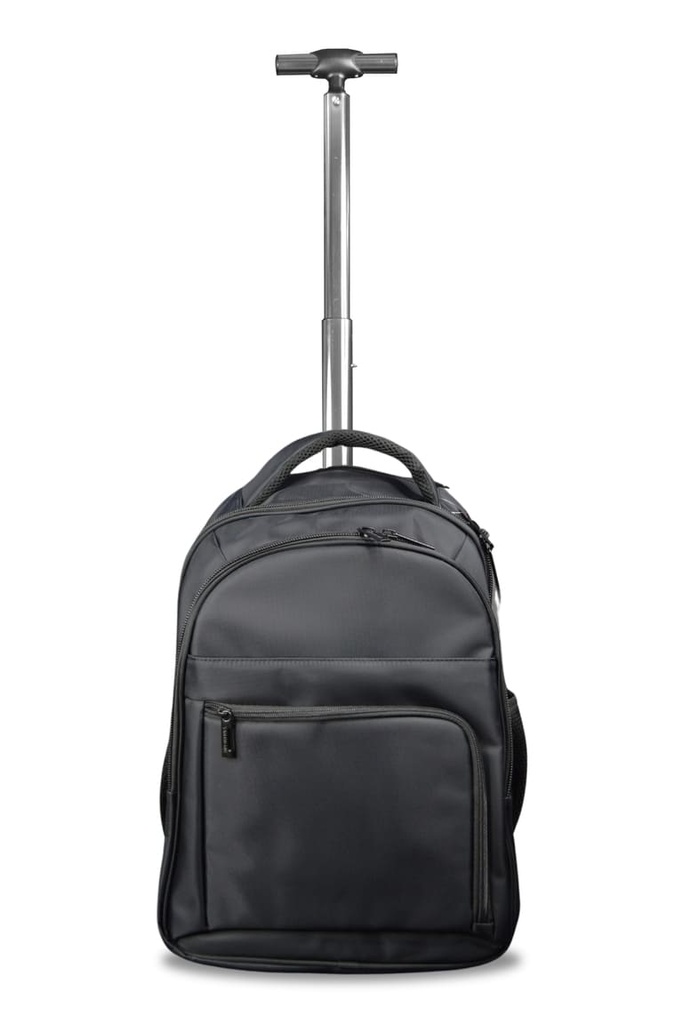 BREE - 2 Wheels Trolley Backpack - Black