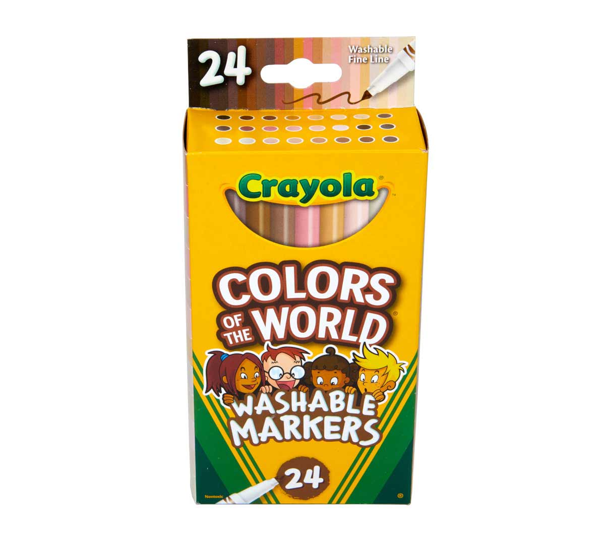Crayola Ultra-Clean Marker - Wide Marker Point - 24 / Box