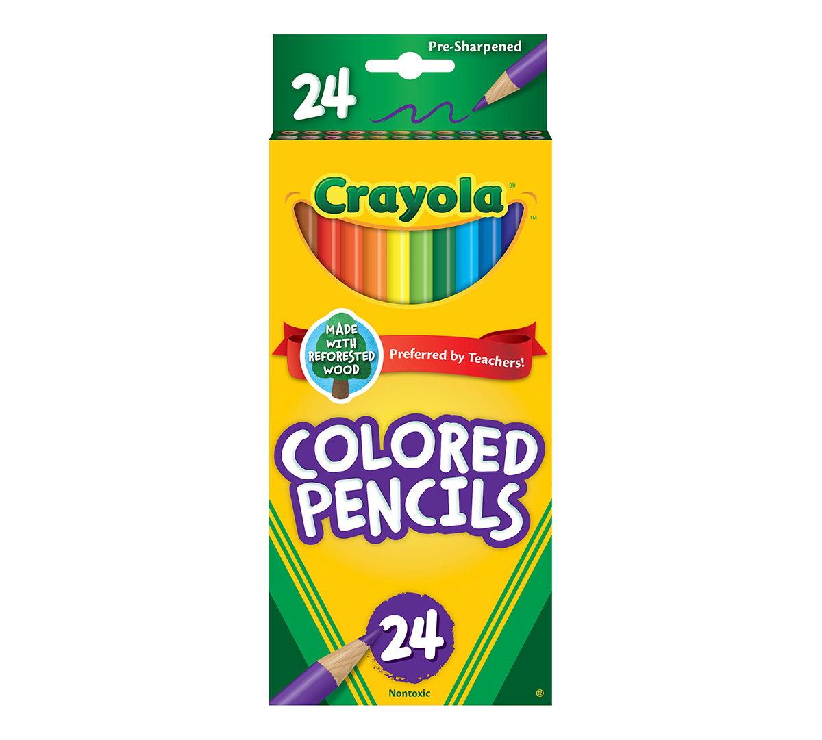 24 count colored pencils set