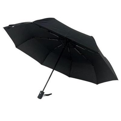 LORCH - Giftology Auto-Open 21_ Umbrella with Sleeve - Black